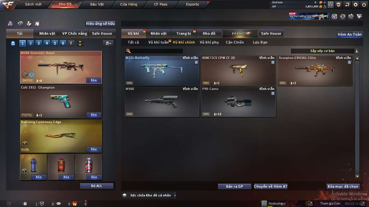 shop acc cf uy tin gia re